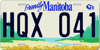 MB license plate HQX041