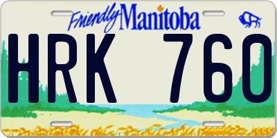MB license plate HRK760