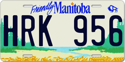MB license plate HRK956