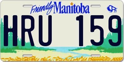 MB license plate HRU159