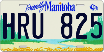 MB license plate HRU825