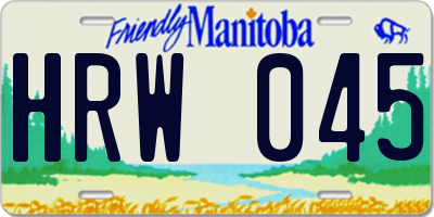 MB license plate HRW045