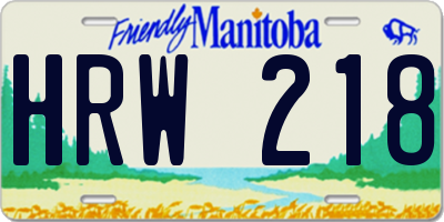 MB license plate HRW218