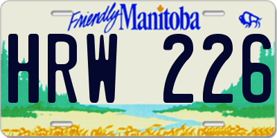 MB license plate HRW226