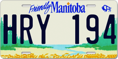 MB license plate HRY194
