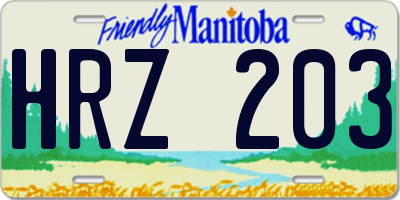 MB license plate HRZ203