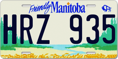 MB license plate HRZ935