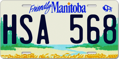 MB license plate HSA568