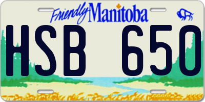 MB license plate HSB650
