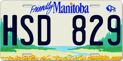 MB license plate HSD829