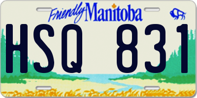 MB license plate HSQ831