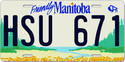 MB license plate HSU671