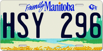 MB license plate HSY296