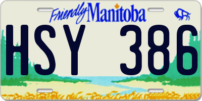 MB license plate HSY386