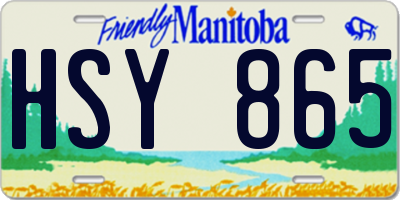 MB license plate HSY865