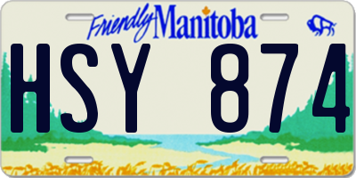 MB license plate HSY874