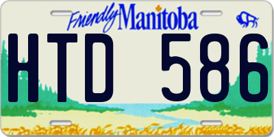 MB license plate HTD586