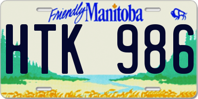 MB license plate HTK986