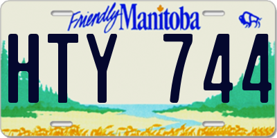 MB license plate HTY744