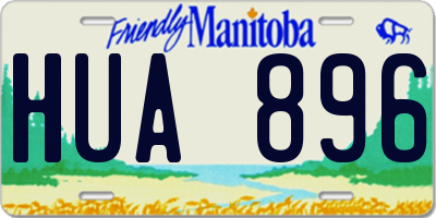 MB license plate HUA896