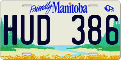 MB license plate HUD386