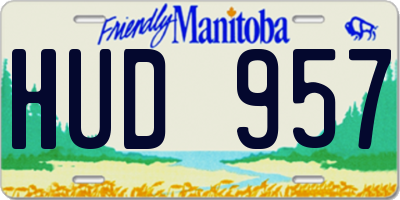 MB license plate HUD957