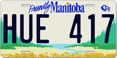 MB license plate HUE417
