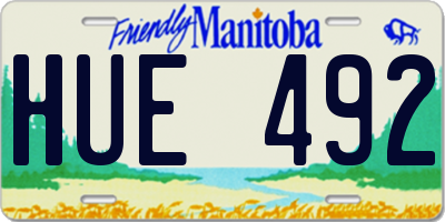 MB license plate HUE492