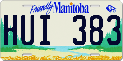 MB license plate HUI383