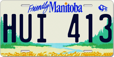 MB license plate HUI413