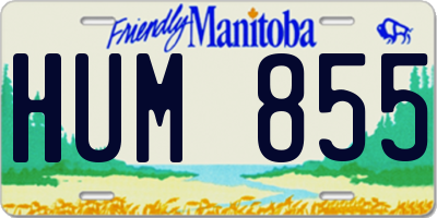 MB license plate HUM855