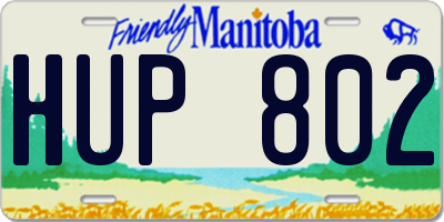 MB license plate HUP802