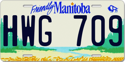 MB license plate HWG709