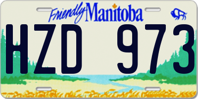 MB license plate HZD973