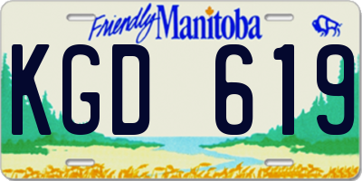 MB license plate KGD619