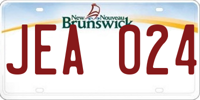 NB license plate JEA024