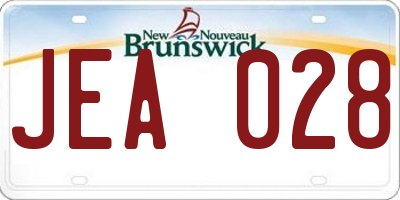NB license plate JEA028