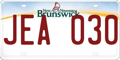 NB license plate JEA030