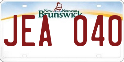 NB license plate JEA040