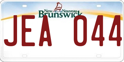 NB license plate JEA044