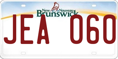 NB license plate JEA060