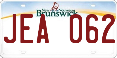 NB license plate JEA062