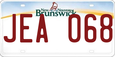 NB license plate JEA068