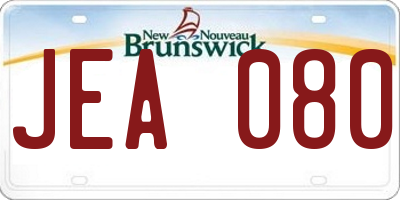 NB license plate JEA080