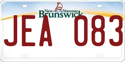 NB license plate JEA083