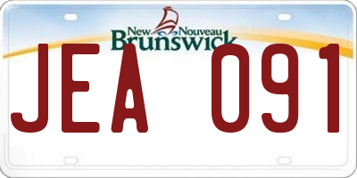 NB license plate JEA091