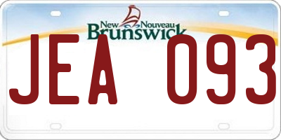 NB license plate JEA093