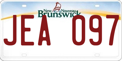 NB license plate JEA097