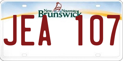 NB license plate JEA107