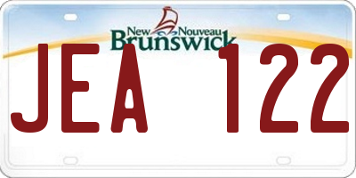 NB license plate JEA122